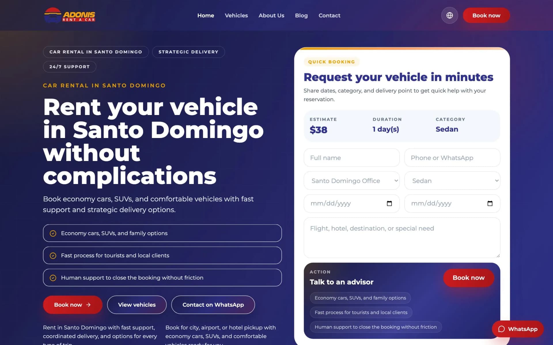 Adonis Rent a Car — Rent a car / Turismo