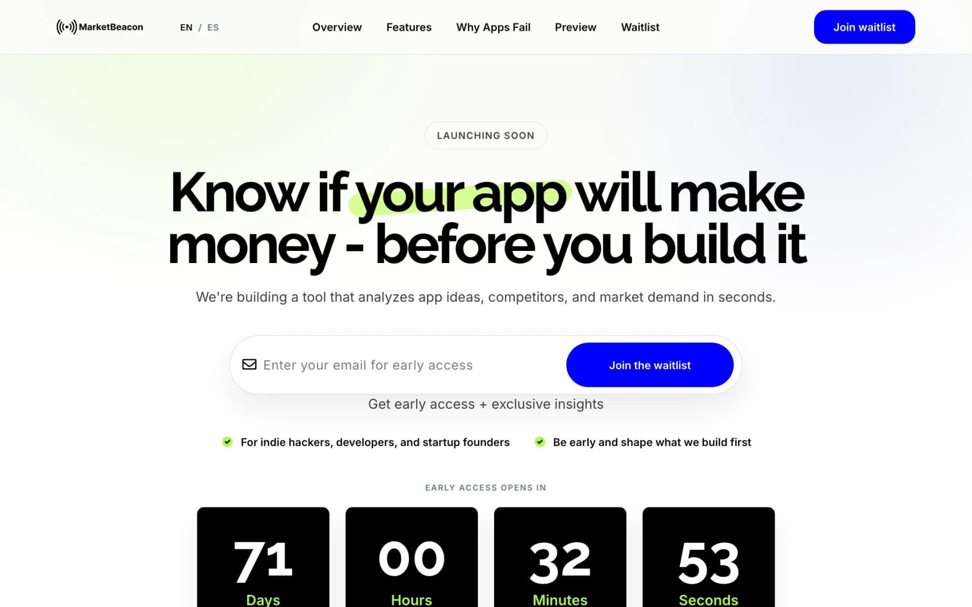 Market Beacon — SaaS / Inteligencia comercial
