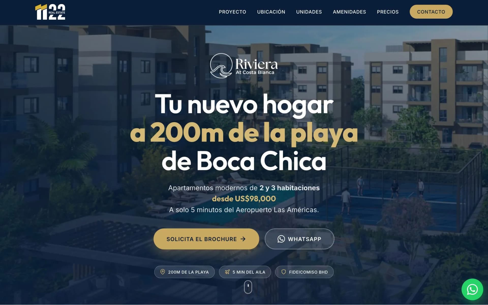 Riviera Costa Blanca — Landing premium con storytelling visual